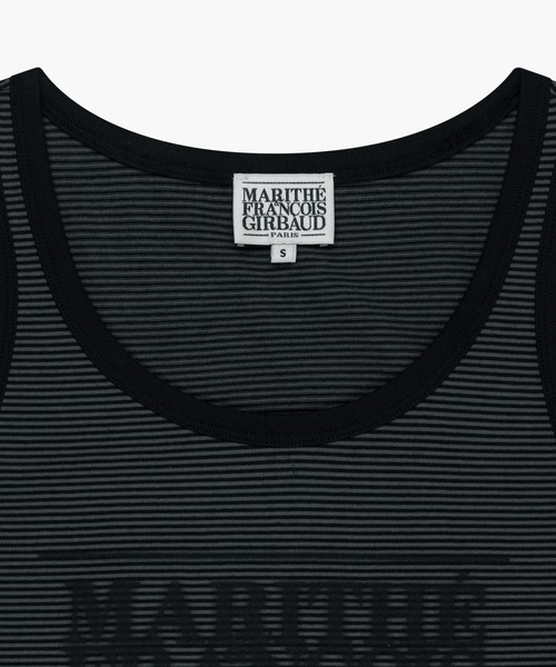 MARITHE + FRANCOIS GIRBAUD(マリテフランソワジルボー)の「SHADOW CLASSIC LOGO SLEEVELESS(Tシャツ/カットソー・レディース・アイボリー/チャコール・SMALL/MEDIUM/LARGE)」の8枚目の写真