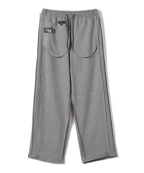 SHIPS(シップス)の「SHIPS Primary Navy Label:〈洗濯機可能〉サテン パイピング ジャージ パンツ(その他パンツ・レディース・グレー/ネイビー・ONE SIZE)」の4枚目の写真