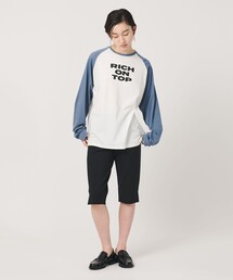 <ER>グラフィック ロングスリーブ Tシャツ