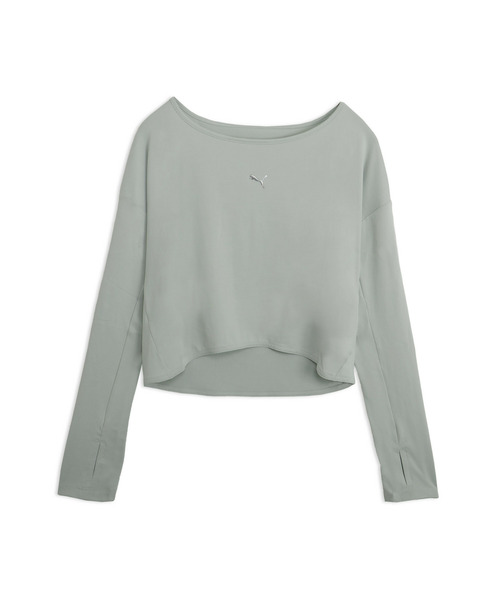 PUMA(プーマ)の「PUMA プーマ ウィメンズ ヨガ スタジオ 長袖 Tシャツ(Tシャツ/カットソー・レディース・ブラック/オフホワイト/ピンクベージュ・MEDIUM/LARGE/X-LARGE/SMALL)」の15枚目の写真