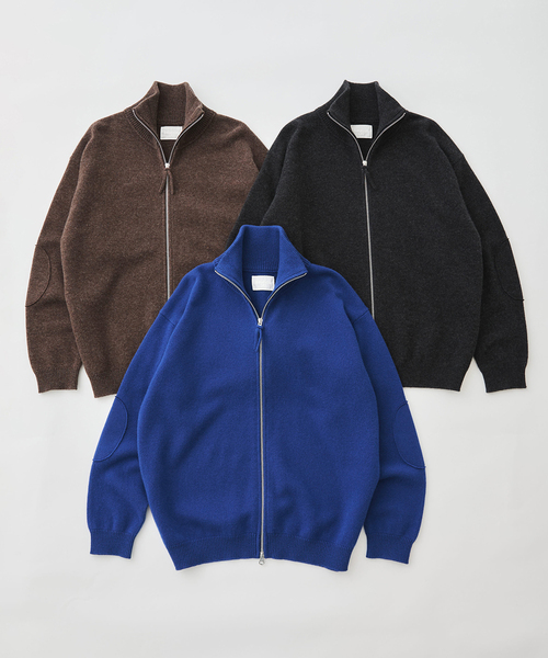 EDIFICE(エディフィス)の「《EDIFICE by PIPPIOLINO》エルボーパッチ ドライバーズニット(ニット/セーター・メンズ・チャコールグレー/ブラウン/ブルー/アイボリー・MEDIUM/LARGE)」の5枚目の写真