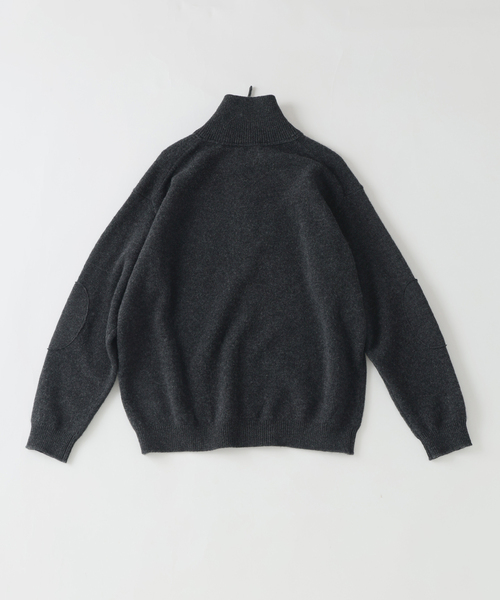 EDIFICE(エディフィス)の「《EDIFICE by PIPPIOLINO》エルボーパッチ ドライバーズニット(ニット/セーター・メンズ・チャコールグレー/ブラウン/ブルー/アイボリー・MEDIUM/LARGE)」の22枚目の写真