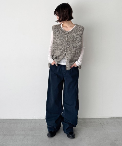 CANAL JEAN(キャナルジーン)の「El mar カラーツイル5ポケットパンツ(その他パンツ・レディース・バーガンディー/チャコールグレー/ネイビー・MEDIUM/SMALL)」の19枚目の写真