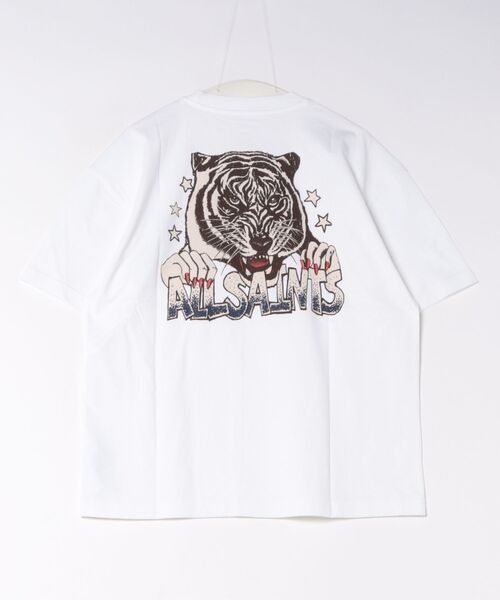 ALLSAINTS(オールセインツ)の「TIGERESS RELAXED GRAPHIC T-SHIRT | TIGRESS リラックス グラフィック Tシャツ(Tシャツ/カットソー・メンズ・ホワイト・M/XS/L/S)」の7枚目の写真