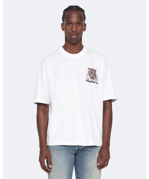 ALLSAINTS(オールセインツ)の「TIGERESS RELAXED GRAPHIC T-SHIRT | TIGRESS リラックス グラフィック Tシャツ(Tシャツ/カットソー・メンズ・ホワイト・M/XS/L/S)」の1枚目の写真
