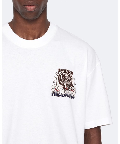 ALLSAINTS(オールセインツ)の「TIGERESS RELAXED GRAPHIC T-SHIRT | TIGRESS リラックス グラフィック Tシャツ(Tシャツ/カットソー・メンズ・ホワイト・M/XS/L/S)」の6枚目の写真