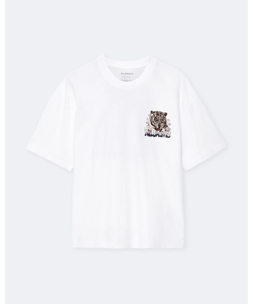 ALLSAINTS(オールセインツ)の「TIGERESS RELAXED GRAPHIC T-SHIRT | TIGRESS リラックス グラフィック Tシャツ(Tシャツ/カットソー・メンズ・ホワイト・M/XS/L/S)」の8枚目の写真