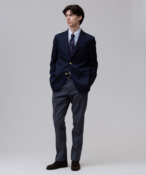 J.PRESS(ジェイプレス)の「【1st Blazer】ウールポリエステル シングルブレザー / 背抜き(テーラードジャケット・メンズ・ネイビー系・32/34/36/38/40/42)」の6枚目の写真