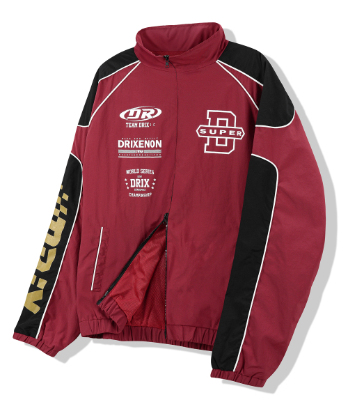 DRIX(ドリックス)の「配色パイピングレーシングジャケット_レッド(ナイロンジャケット・メンズ・その他・XX-LARGE/MEDIUM/LARGE/X-LARGE)」の4枚目の写真