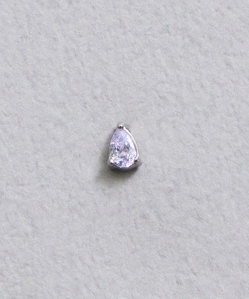 Zoule(ゾーラ)の「Zoule ゾーラ:First pierce ファーストピアス FPZ-6 ピアス(ピアス(片耳用)・レディース・ラメ/パープル・FREE)」の2枚目の写真