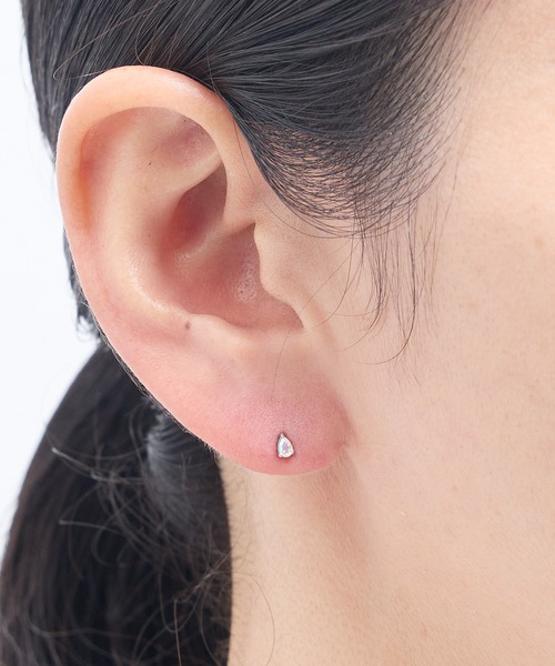 Zoule(ゾーラ)の「Zoule ゾーラ:First pierce ファーストピアス FPZ-6 ピアス(ピアス(片耳用)・レディース・ラメ/パープル・FREE)」の7枚目の写真