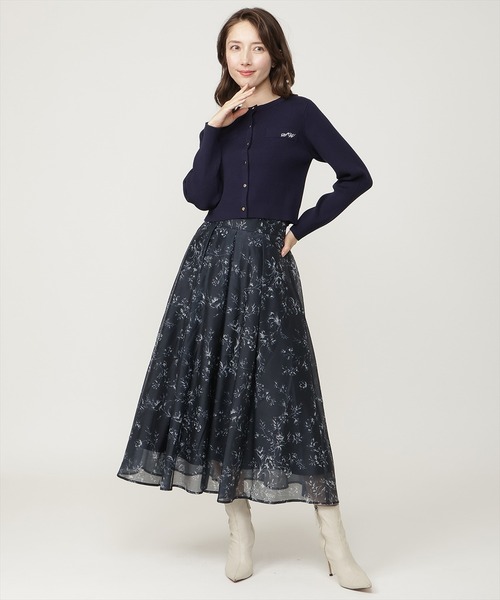SWINGLE（スウィングル）の「ロゴ刺繍ニットカーディガン（カーディガン/ボレロ・レディース・レッド/ネイビー/カーキ・FREE）」の14枚目の写真