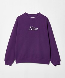 <NICE WEATHER>NICE ロゴスウェット