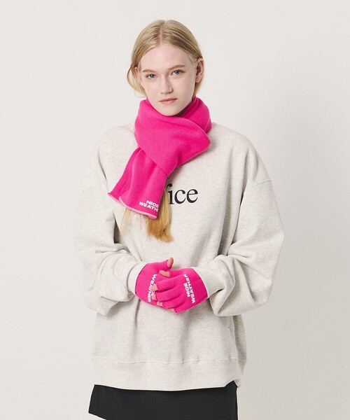 NICE WEATHER（ナイスウェザー）の「＜NICE WEATHER＞NICE ロゴスウェット（スウェット・メンズ・ライトグレー/モカ/パープル・S/XS/L/M/XL）」の4枚目の写真