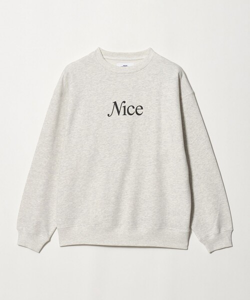 NICE WEATHER（ナイスウェザー）の「＜NICE WEATHER＞NICE ロゴスウェット（スウェット・メンズ・ライトグレー/モカ/パープル・S/XS/L/M/XL）」の21枚目の写真