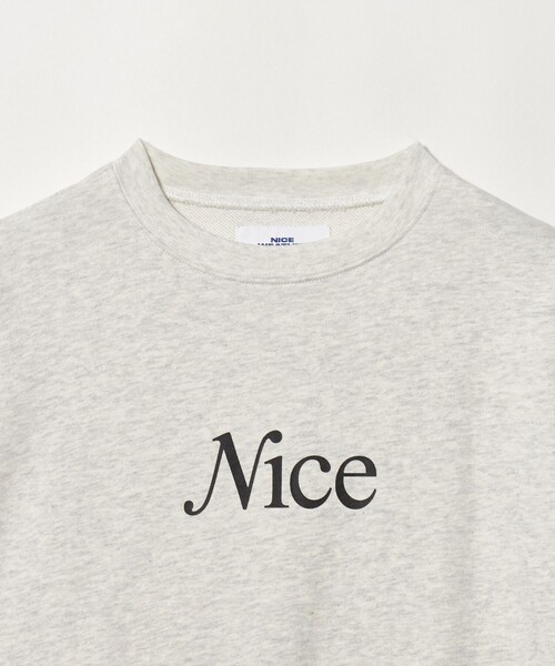 NICE WEATHER（ナイスウェザー）の「＜NICE WEATHER＞NICE ロゴスウェット（スウェット・メンズ・ライトグレー/モカ/パープル・S/XS/L/M/XL）」の22枚目の写真