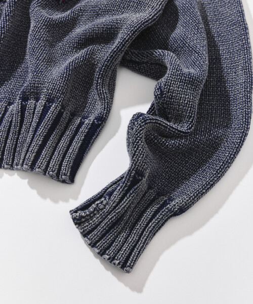 NAUTICA（ノーティカ）の「NAUTICA/ノーティカ ケミカルウォッシュ フラッグ ニット（ニット/セーター・レディース・オフホワイト/ネイビー・ﾌﾘ-）」の8枚目の写真