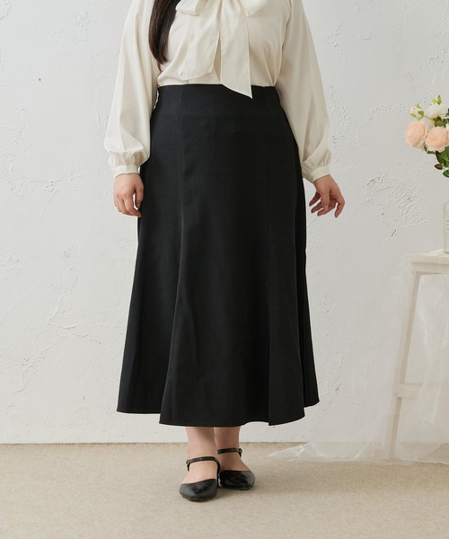 Louiosy(ルオシー)の「【Louiosy】【大きいサイズ】バックリボンマーメイドスカート(スカート・レディース・ブラック系その他/ブラック・4L/X-LARGE/3L)」の15枚目の写真