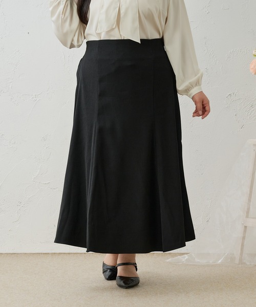 Louiosy(ルオシー)の「【Louiosy】【大きいサイズ】バックリボンマーメイドスカート(スカート・レディース・ブラック系その他/ブラック・4L/X-LARGE/3L)」の16枚目の写真