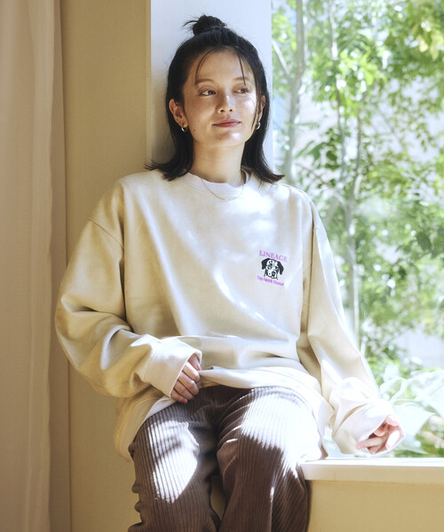 FREAK'S STORE(フリークスストア)の「限定展開 ワンポイント刺繍 ポンチスウェード プルオーバー(スウェット・メンズ・ネイビー/オフホワイト/チャコールグレー・SMALL/MEDIUM/LARGE)」の16枚目の写真