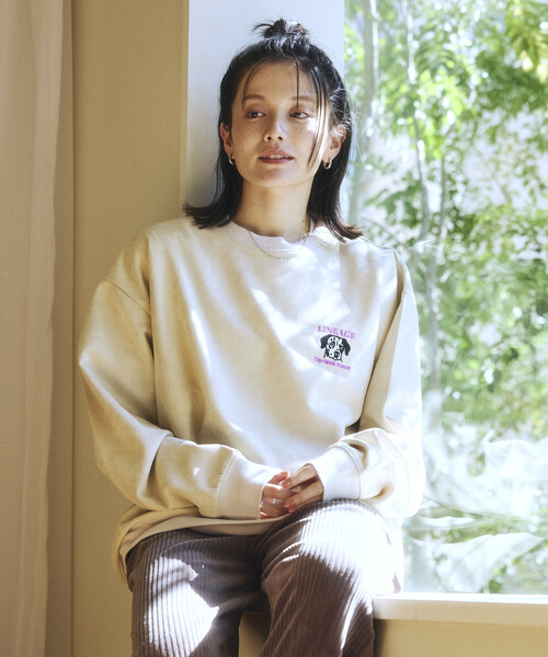 FREAK'S STORE(フリークスストア)の「限定展開 ワンポイント刺繍 ポンチスウェード プルオーバー(スウェット・メンズ・ネイビー/オフホワイト/チャコールグレー・SMALL/MEDIUM/LARGE)」の17枚目の写真