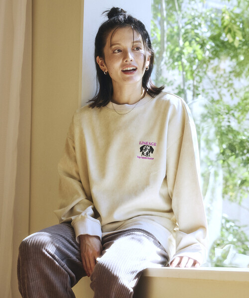 FREAK'S STORE(フリークスストア)の「限定展開 ワンポイント刺繍 ポンチスウェード プルオーバー(スウェット・メンズ・ネイビー/オフホワイト/チャコールグレー・SMALL/MEDIUM/LARGE)」の18枚目の写真