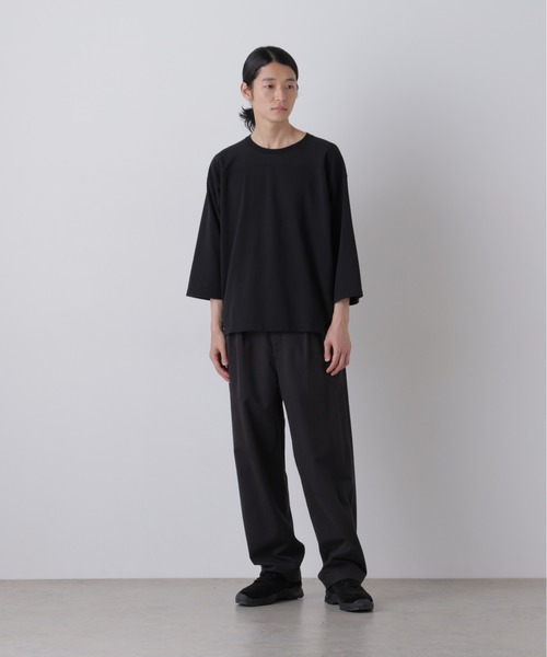Y（ワイ）の「Ｙ /  [UNISEX] ORGANIC COTTON TENCEL CHINO TROUSERS（チノパンツ・メンズ・ブラック/ネイビー・MEDIUM/LARGE）」の3枚目の写真