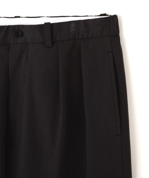 Y（ワイ）の「Ｙ /  [UNISEX] ORGANIC COTTON TENCEL CHINO TROUSERS（チノパンツ・メンズ・ブラック/ネイビー・MEDIUM/LARGE）」の15枚目の写真