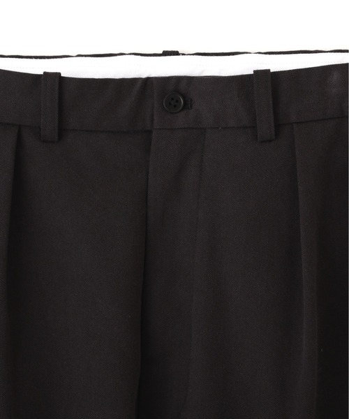 Y（ワイ）の「Ｙ /  [UNISEX] ORGANIC COTTON TENCEL CHINO TROUSERS（チノパンツ・メンズ・ブラック/ネイビー・MEDIUM/LARGE）」の16枚目の写真