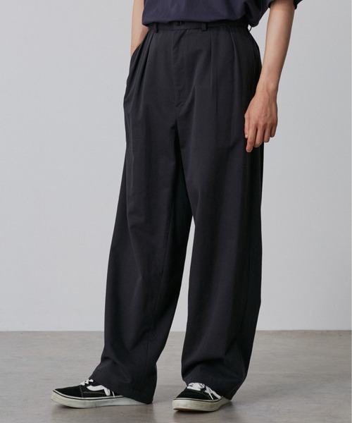 Y（ワイ）の「Ｙ /  [UNISEX] ORGANIC COTTON TENCEL CHINO TROUSERS（チノパンツ・メンズ・ブラック/ネイビー・MEDIUM/LARGE）」の20枚目の写真