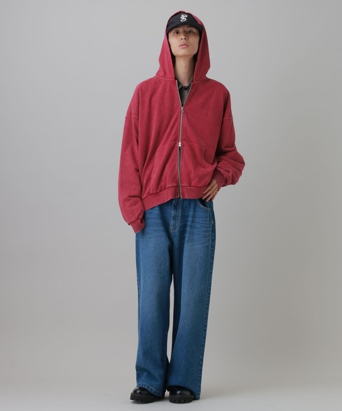LAKOLE(ラコレ)の「ピグメントZIPフーディー / 819716(パーカー・メンズ・ブルー/レッド/ブラック・MEDIUM/LARGE)」の12枚目の写真