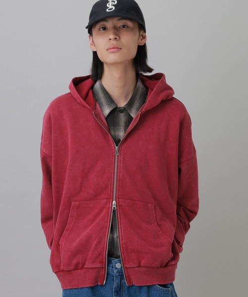 LAKOLE(ラコレ)の「ピグメントZIPフーディー / 819716(パーカー・メンズ・ブルー/レッド/ブラック・MEDIUM/LARGE)」の14枚目の写真