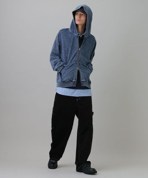 LAKOLE(ラコレ)の「ピグメントZIPフーディー / 819716(パーカー・メンズ・ブルー/レッド/ブラック・MEDIUM/LARGE)」の16枚目の写真