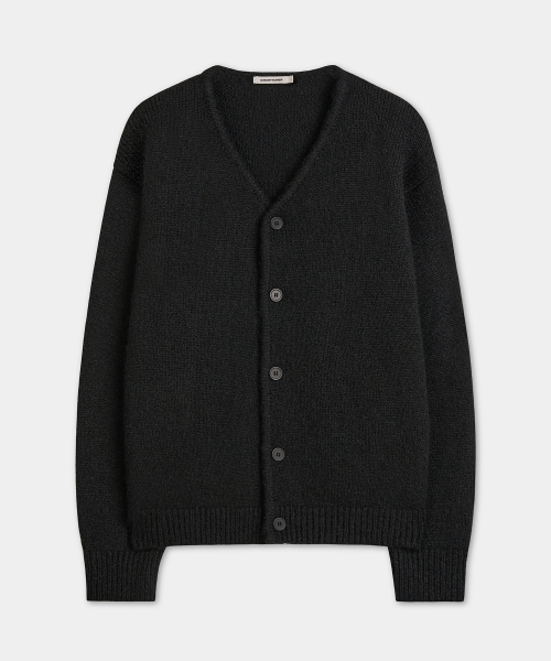 EXCONTAINER(エックスコンテナ)の「ヘアリー vneck クロップドカーディガン (BLACK)(カーディガン/ボレロ・メンズ・その他・MEDIUM/LARGE/X-LARGE)」の2枚目の写真