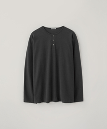 ノーブルヘンリーネックTシャツ_CHARCOAL
