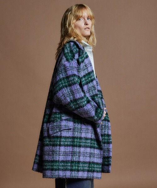 MAISON SPECIAL(メゾンスペシャル)の「【26WINTER PRE-ORDER】Mohair Shaggy Coat/モヘアシャギーコート(チェスターコート・レディース・パープル/グレー/ピンク・FREE)」の8枚目の写真