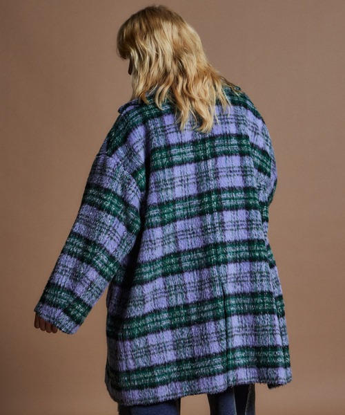 MAISON SPECIAL(メゾンスペシャル)の「【26WINTER PRE-ORDER】Mohair Shaggy Coat/モヘアシャギーコート(チェスターコート・レディース・パープル/グレー/ピンク・FREE)」の9枚目の写真