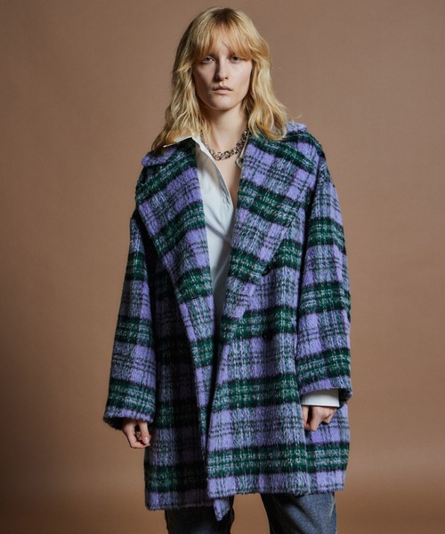 MAISON SPECIAL(メゾンスペシャル)の「【26WINTER PRE-ORDER】Mohair Shaggy Coat/モヘアシャギーコート(チェスターコート・レディース・パープル/グレー/ピンク・FREE)」の10枚目の写真