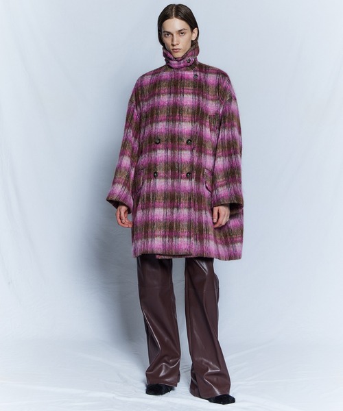MAISON SPECIAL(メゾンスペシャル)の「【26WINTER PRE-ORDER】Mohair Shaggy Coat/モヘアシャギーコート(チェスターコート・レディース・パープル/グレー/ピンク・FREE)」の14枚目の写真