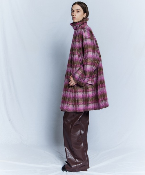 MAISON SPECIAL(メゾンスペシャル)の「【26WINTER PRE-ORDER】Mohair Shaggy Coat/モヘアシャギーコート(チェスターコート・レディース・パープル/グレー/ピンク・FREE)」の16枚目の写真