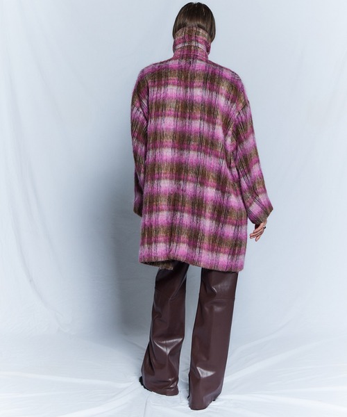 MAISON SPECIAL(メゾンスペシャル)の「【26WINTER PRE-ORDER】Mohair Shaggy Coat/モヘアシャギーコート(チェスターコート・レディース・パープル/グレー/ピンク・FREE)」の17枚目の写真