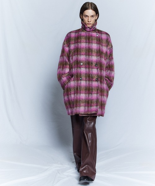 MAISON SPECIAL(メゾンスペシャル)の「【26WINTER PRE-ORDER】Mohair Shaggy Coat/モヘアシャギーコート(チェスターコート・レディース・パープル/グレー/ピンク・FREE)」の18枚目の写真