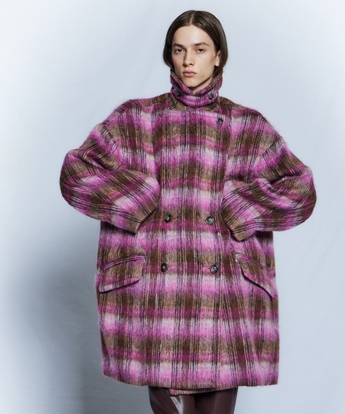 MAISON SPECIAL(メゾンスペシャル)の「【26WINTER PRE-ORDER】Mohair Shaggy Coat/モヘアシャギーコート(チェスターコート・レディース・パープル/グレー/ピンク・FREE)」の19枚目の写真