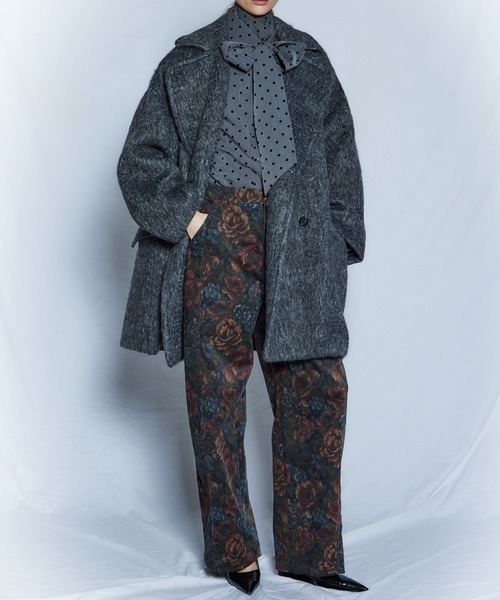 MAISON SPECIAL(メゾンスペシャル)の「【26WINTER PRE-ORDER】Mohair Shaggy Coat/モヘアシャギーコート(チェスターコート・レディース・パープル/グレー/ピンク・FREE)」の20枚目の写真