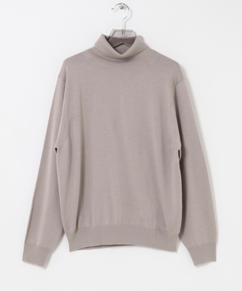 crepuscule(クレプスキュール)の「『別注』crepuscule×URBAN RESEARCH ハイゲージタートル(ニット/セーター・メンズ・ブルー/ブラック/イエロー/グレー/パープル/ベージュ・2/1)」の14枚目の写真