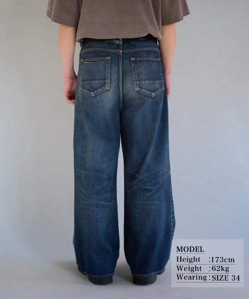 Anachronorm(アナクロノーム)の「【ANACHRONORM】REMAKED WIDE 5P DENIM PANTS(その他パンツ・メンズ・インディゴブルー・32/30)」の3枚目の写真