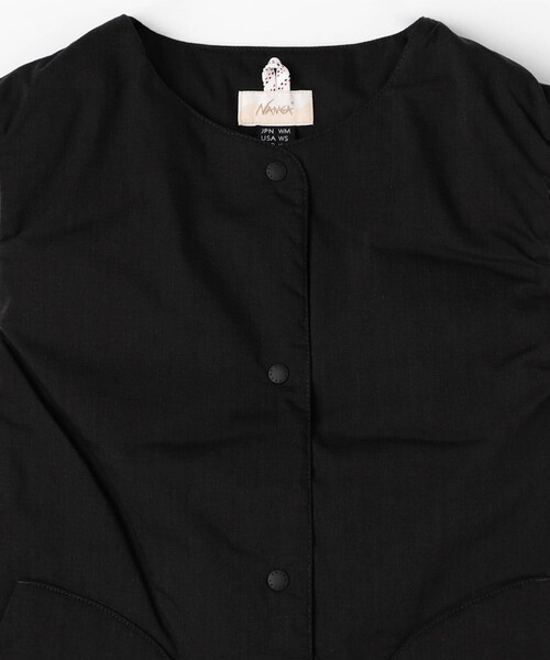 FREAK'S STORE(フリークスストア)の「NANGA/ナンガ HINOC RIPSTOP INNER DOWN VEST W/ヒノックリップストップ インナーダウンベスト(ウィメンズ)(ダウンベスト・レディース・ブラック/オリーブ・MEDIUM)」の6枚目の写真