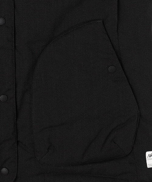 FREAK'S STORE(フリークスストア)の「NANGA/ナンガ HINOC RIPSTOP INNER DOWN VEST W/ヒノックリップストップ インナーダウンベスト(ウィメンズ)(ダウンベスト・レディース・ブラック/オリーブ・MEDIUM)」の8枚目の写真