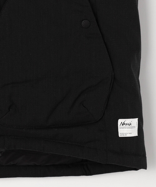 FREAK'S STORE(フリークスストア)の「NANGA/ナンガ HINOC RIPSTOP INNER DOWN VEST W/ヒノックリップストップ インナーダウンベスト(ウィメンズ)(ダウンベスト・レディース・ブラック/オリーブ・MEDIUM)」の9枚目の写真