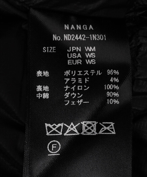 FREAK'S STORE(フリークスストア)の「NANGA/ナンガ HINOC RIPSTOP INNER DOWN VEST W/ヒノックリップストップ インナーダウンベスト(ウィメンズ)(ダウンベスト・レディース・ブラック/オリーブ・MEDIUM)」の3枚目の写真